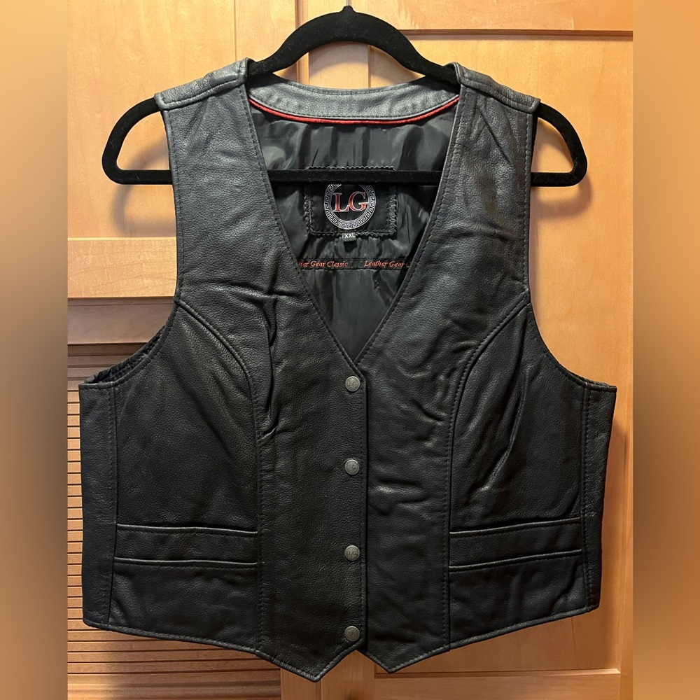 Men’s Leather Gear Biker Vest